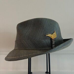 Vintage Fedora with Yellow Feather